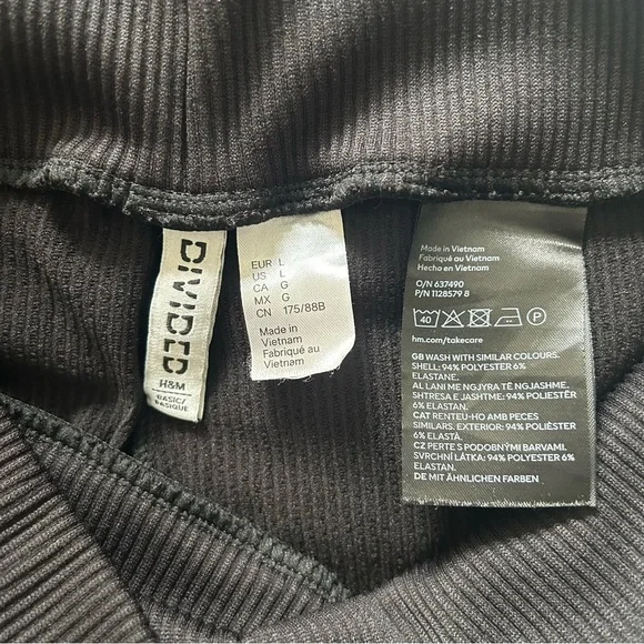 H&M Ribbed Pocket-Detail Leggings - Picture 5 of 5